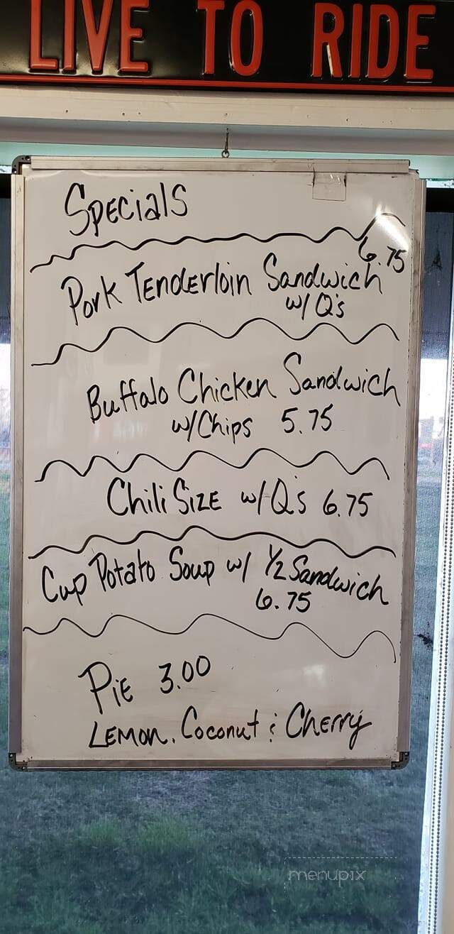 Pit Stop Cafe - Grove, OK menu_pic