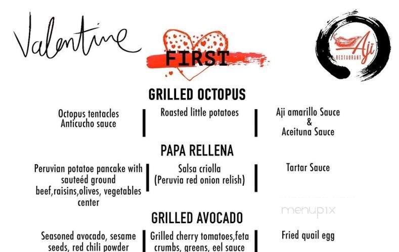 Aji Restaurant - Taos, NM menu_pic