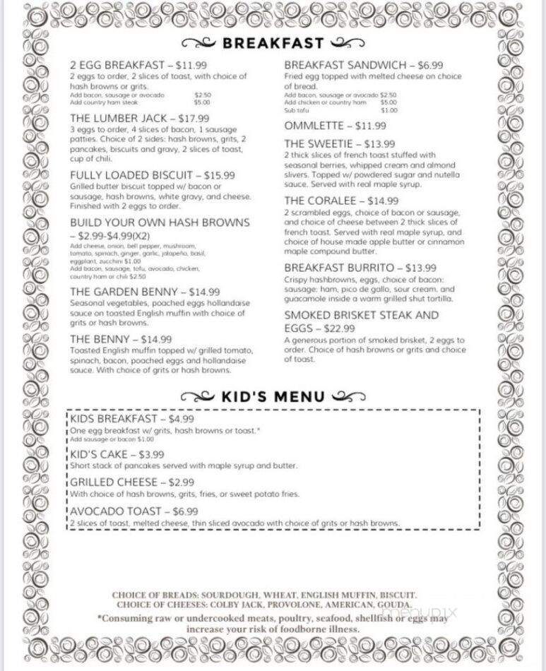 Manzanilla - Eureka, CA menu_pic