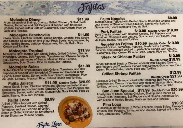El As De Oros - Phillipsburg, KS menu_pic