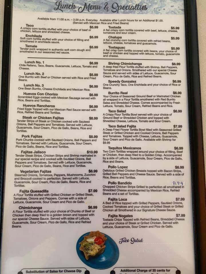 El As De Oros - Phillipsburg, KS menu_pic