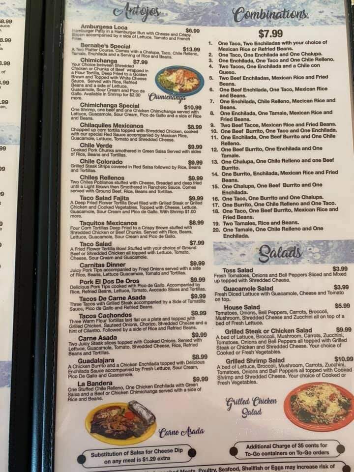 El As De Oros - Phillipsburg, KS menu_pic
