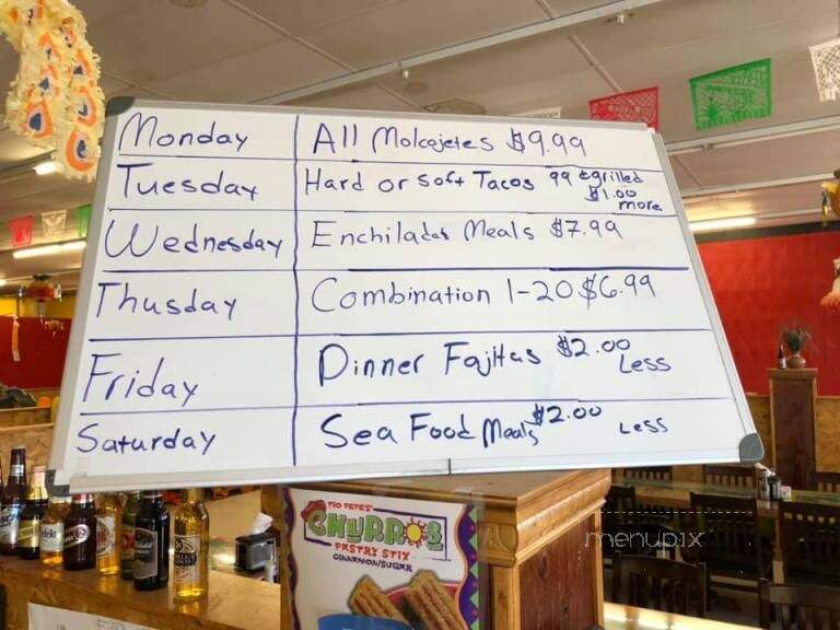 El As De Oros - Phillipsburg, KS menu_pic