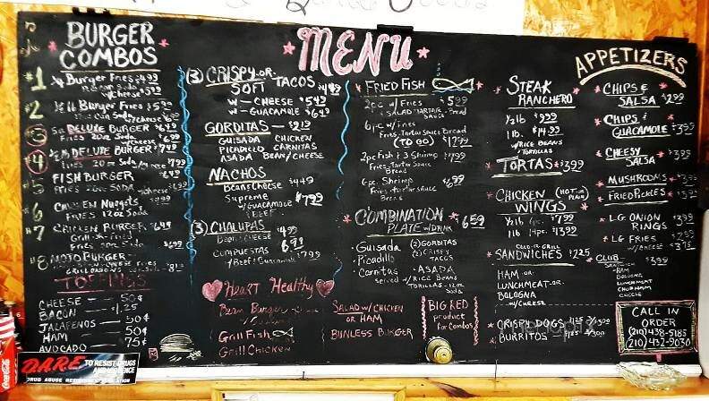 Cardenas Grocery Bar & Grill - San Antonio, TX menu_pic