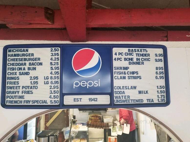Clare & Carl's Hot Dog Stand - Plattsburgh, NY menu_pic