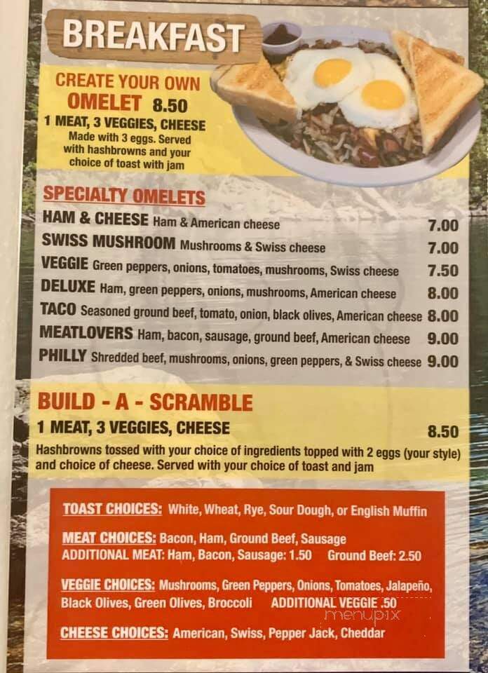 Big Minnow - Holcombe, WI menu_pic