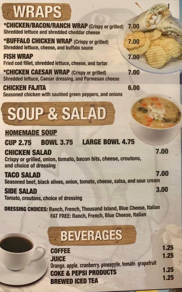 Big Minnow - Holcombe, WI menu_pic