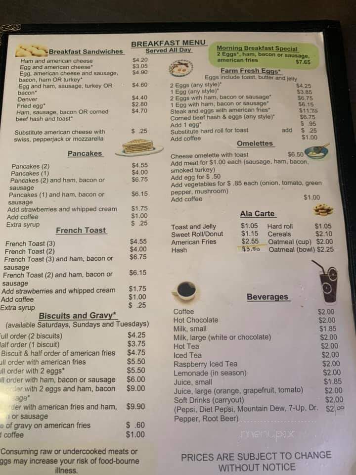 Zwieg's Grill - Watertown, WI menu_pic