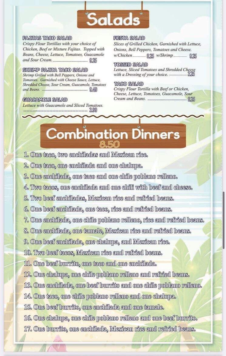 Las Playitas - Heber Springs, AR menu_pic