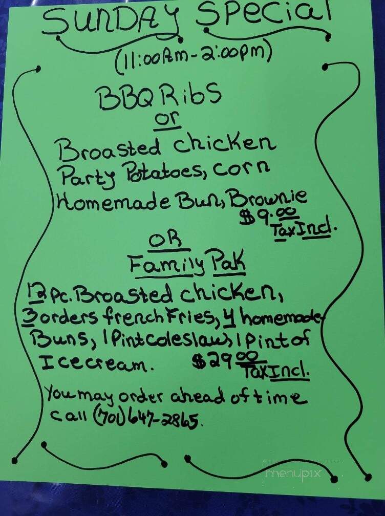Kulm Tasty Treats - Kulm, ND menu_pic