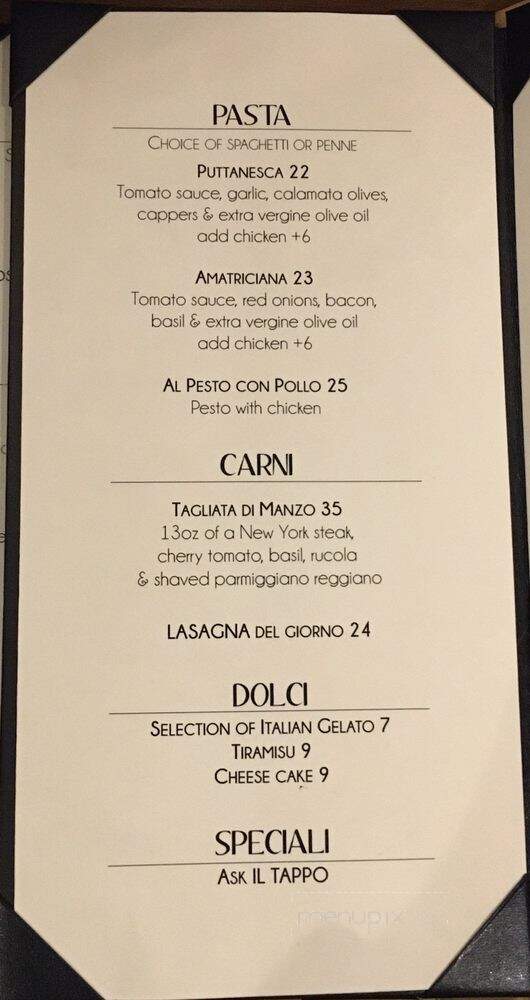 IL Tappo - Honolulu, HI menu_pic