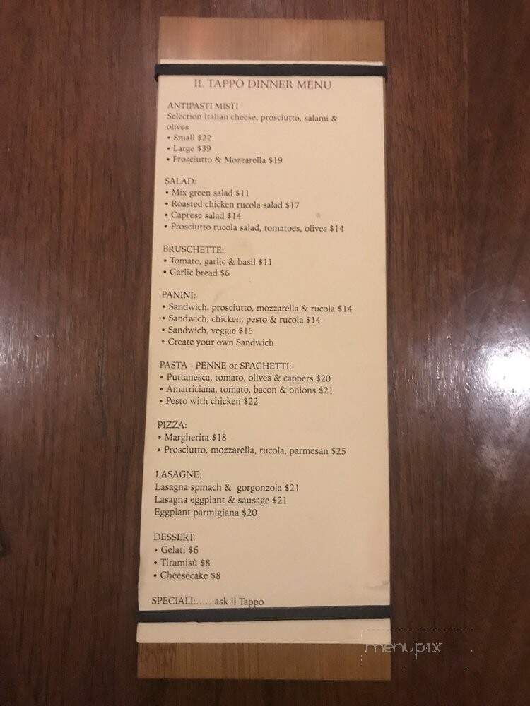 IL Tappo - Honolulu, HI menu_pic