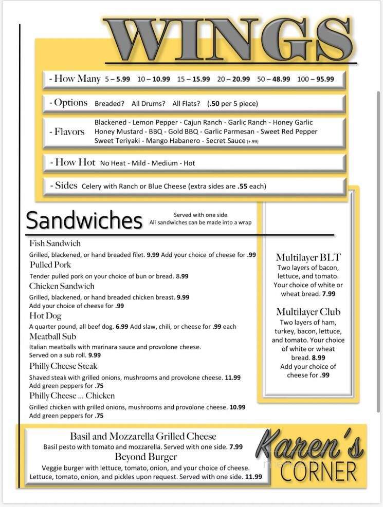 Amy's Place - Orange Park, FL menu_pic