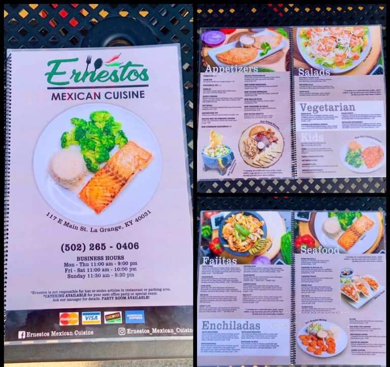 Ernestos Mexican Cuisine - La Grange, KY menu_pic