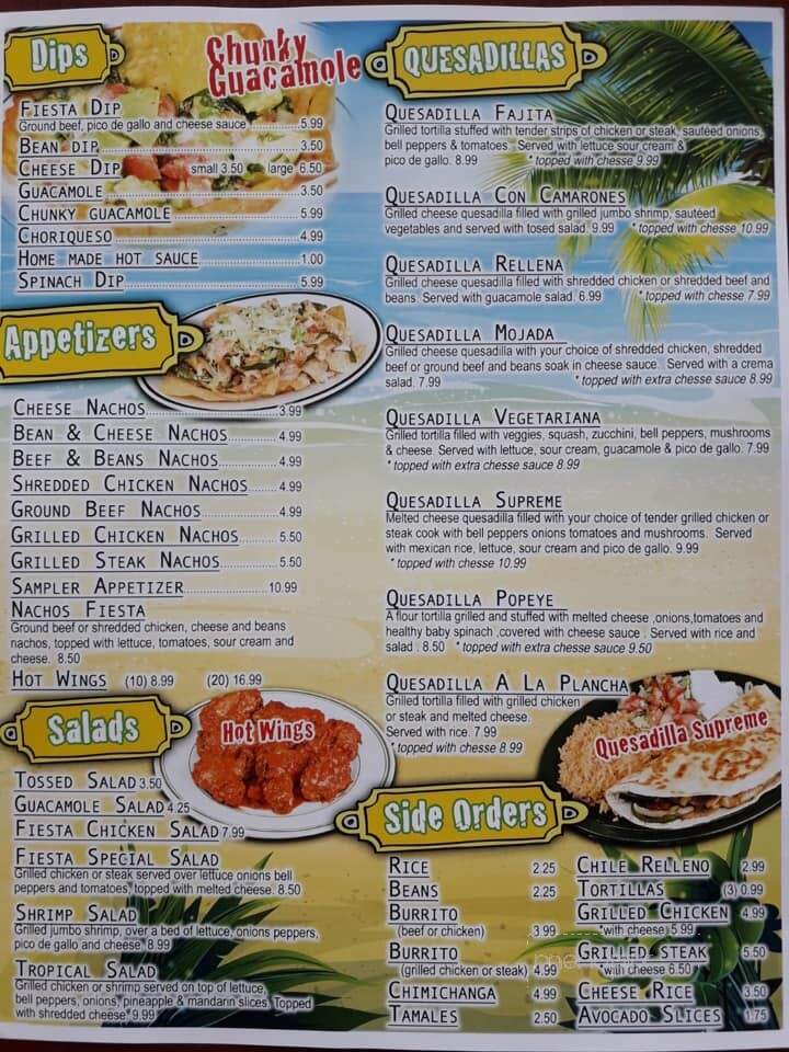 Fiesta Acapulco - Dawson Springs, KY menu_pic