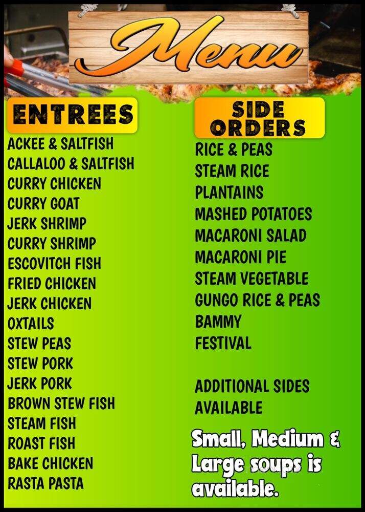 Real Real Jamaica - San Antonio, TX menu_pic