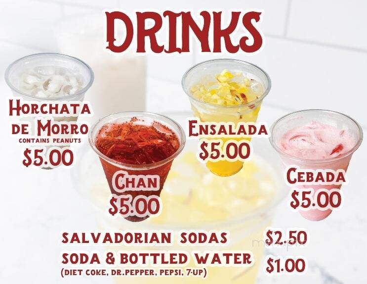 Salvadorian Sizzle - Fresno, CA menu_pic