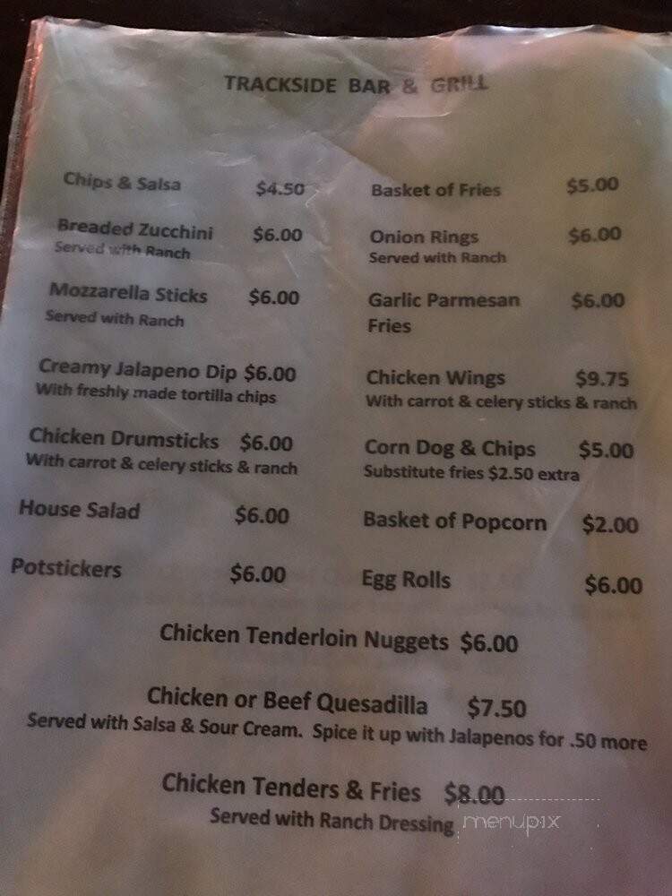 Trackside Sportsbar & Grill - Surprise, AZ menu_pic