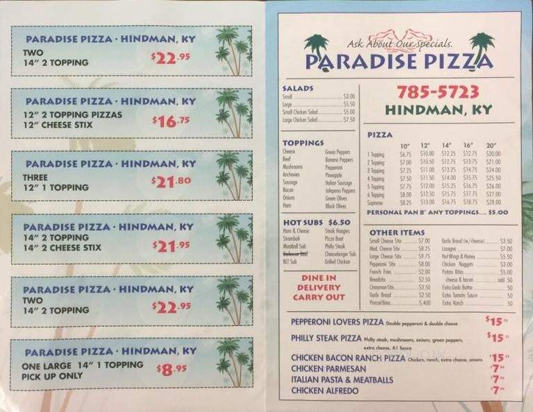 Paradise Pizza - Whitesburg, KY