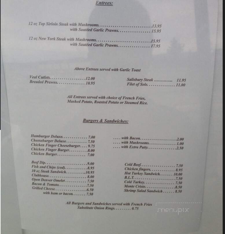 M & Y Restaurant - Port Mcneill, BC menu_pic