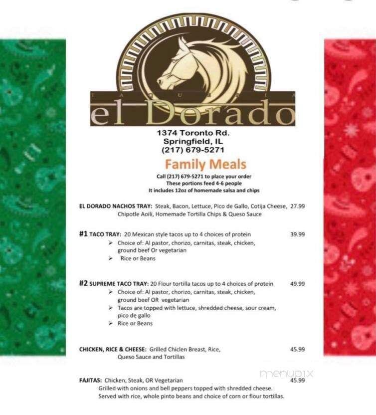 El Dorado Express - Springfield, IL menu_pic
