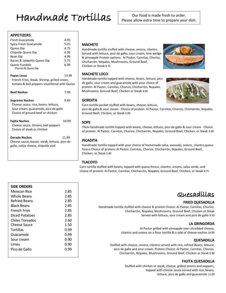 El Dorado Express - Springfield, IL menu_pic