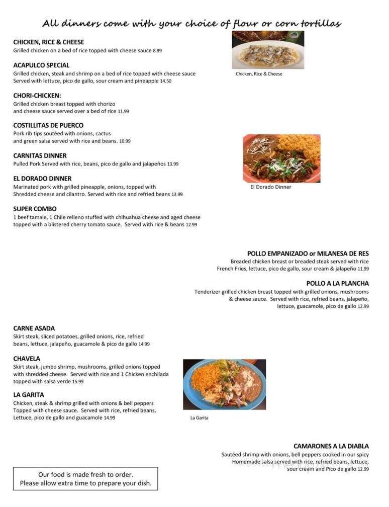 El Dorado Express - Springfield, IL menu_pic