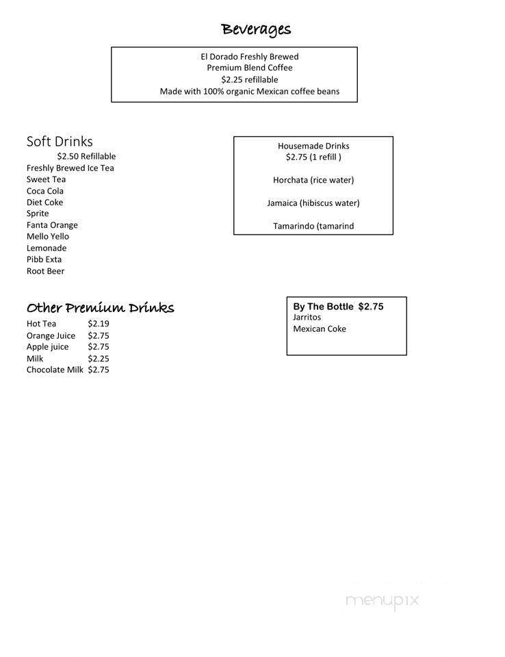El Dorado Express - Springfield, IL menu_pic