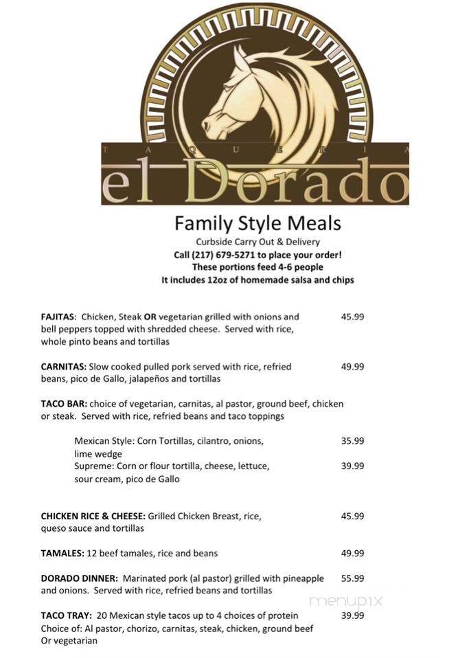 El Dorado Express - Springfield, IL menu_pic
