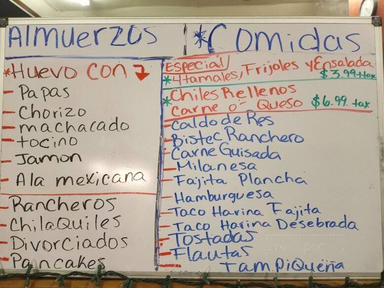Plaza Garibaldi - Brownsville, TX menu_pic