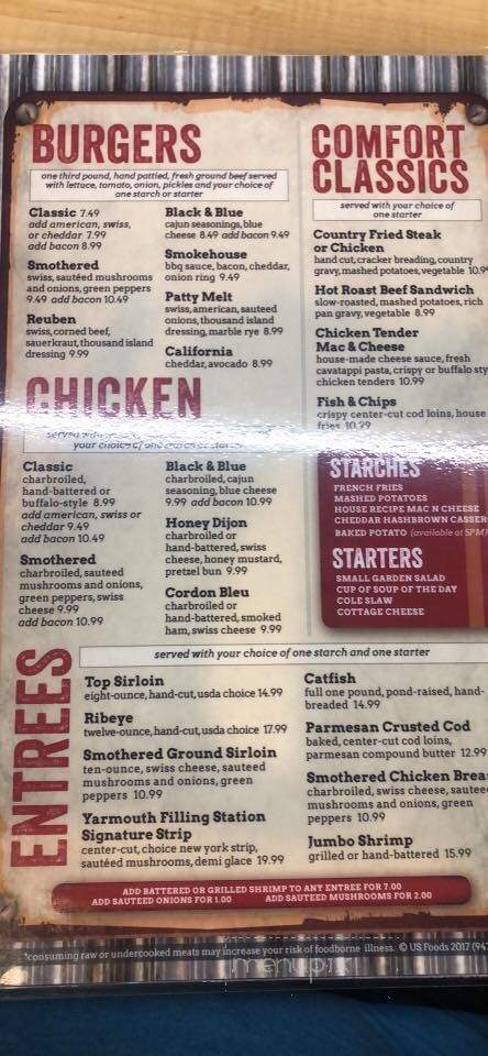 The Filling Station - Yarmouth, IA menu_pic