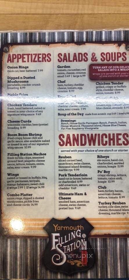 The Filling Station - Yarmouth, IA menu_pic