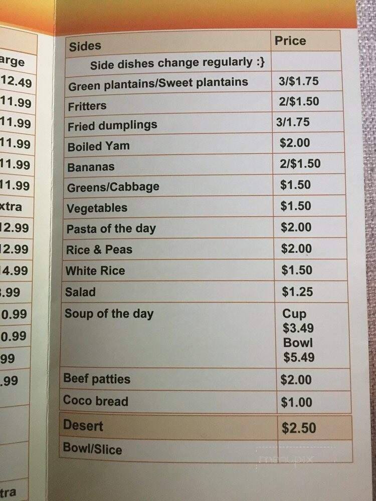 Jazzy's Too - Little Rock, AR menu_pic