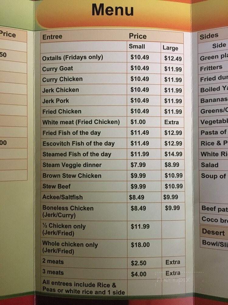 Jazzy's Too - Little Rock, AR menu_pic