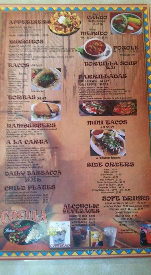 Cocula's Jalisco Mexican Restaurant - San Antonio, TX