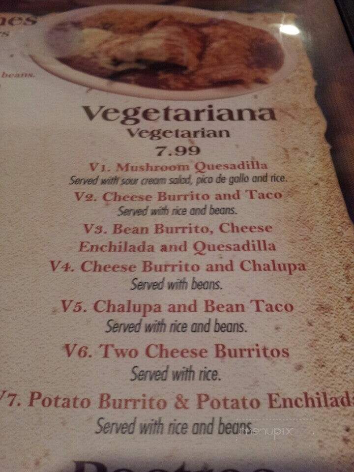 Las Trancas Mexican Restaurant - Buckhannon, WV menu_pic