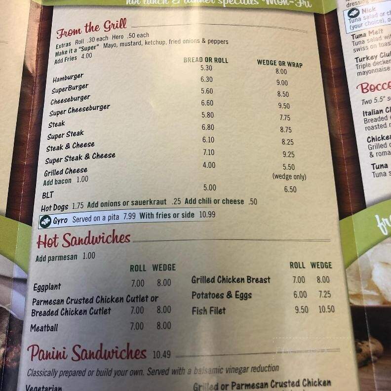 Nick's Corner Market - Armonk, NY menu_pic