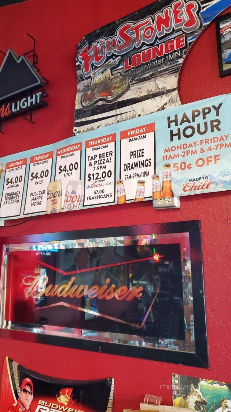 Flinstones Lounge - Clearwater, MN menu_pic