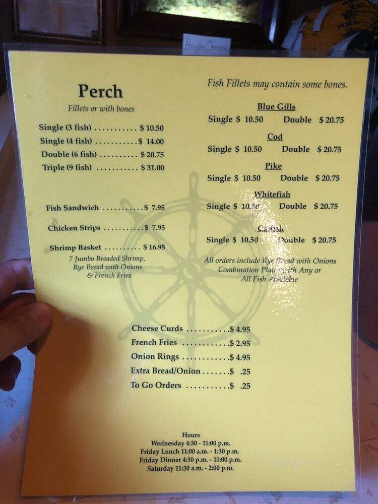 Maricque's Bar - Green Bay, WI menu_pic