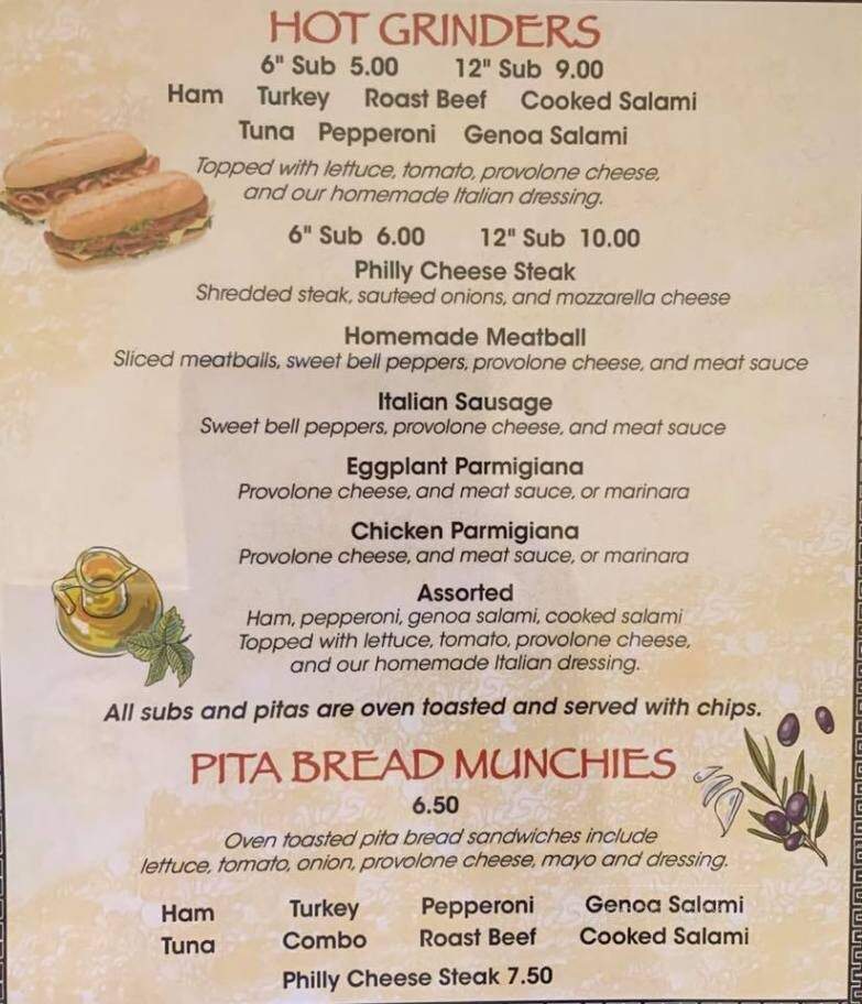 Stavro's Pizza House - Fruitland Park, FL menu_pic