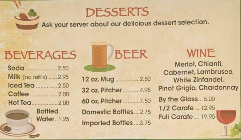Stavro's Pizza House - Fruitland Park, FL menu_pic