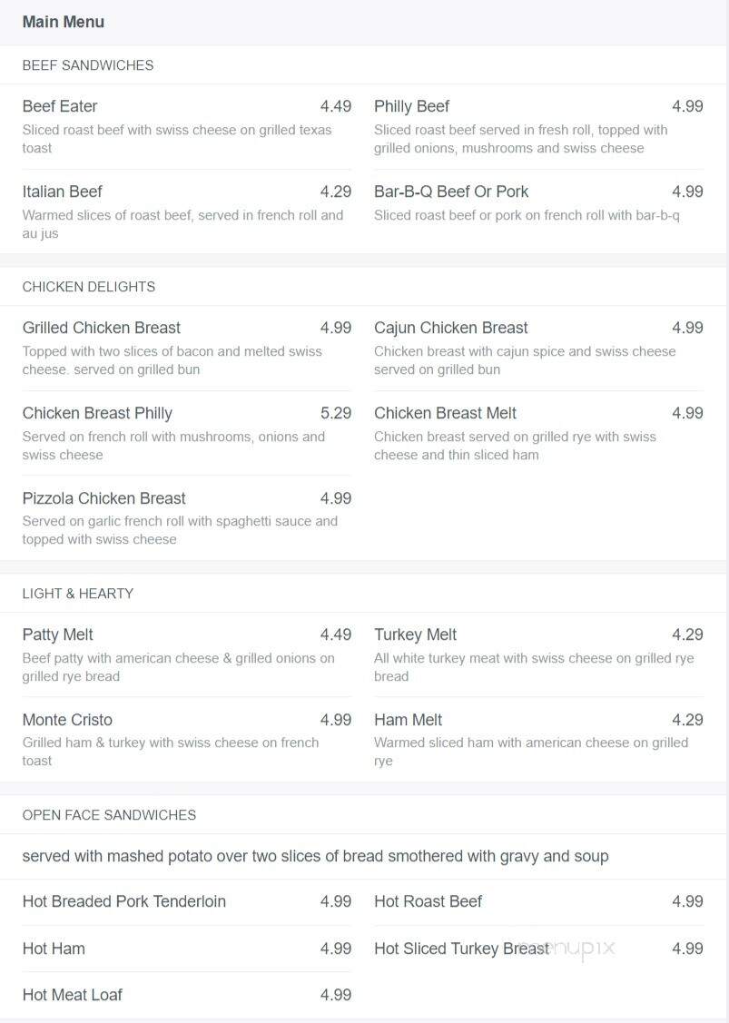 Fiona's Family Restaurant - Wood River, IL menu_pic