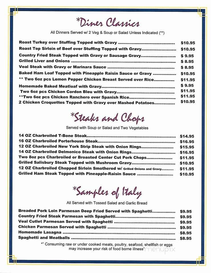Mt Joy Family Restaurant - Mount Joy, PA menu_pic