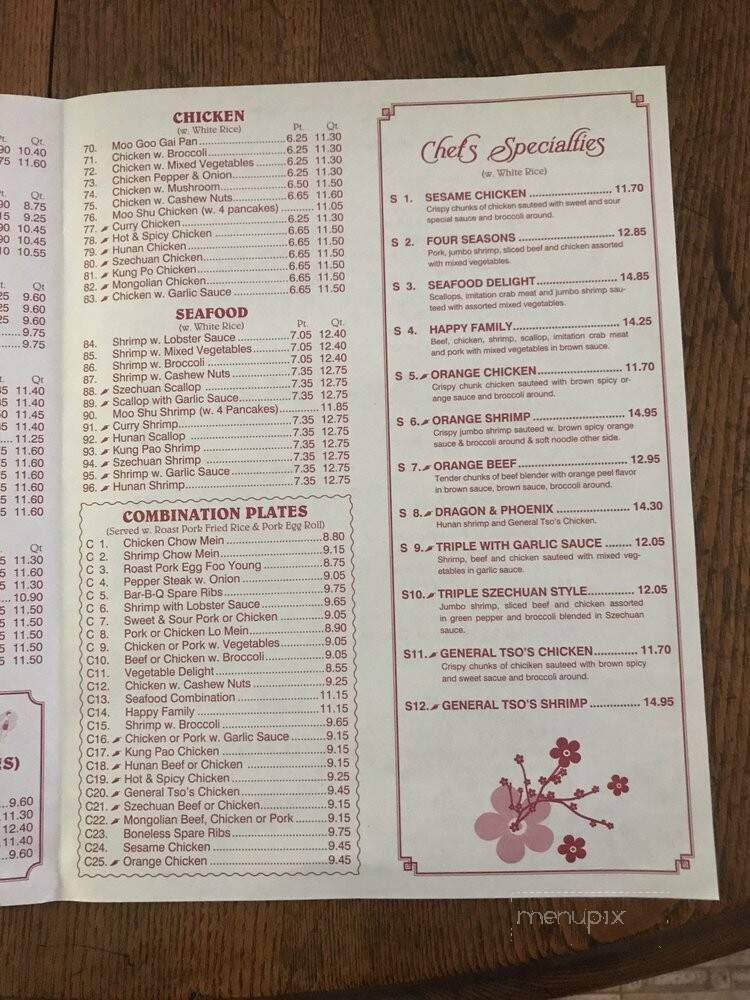 Taste Of China - Petersburg, VA menu_pic
