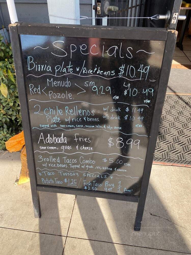 Don Pedro Taco Shop - Chula Vista, CA menu_pic
