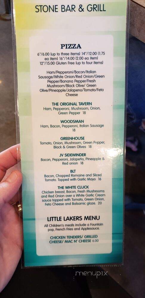 The Stone Bar & Grill - Hubbard Lake, MI menu_pic