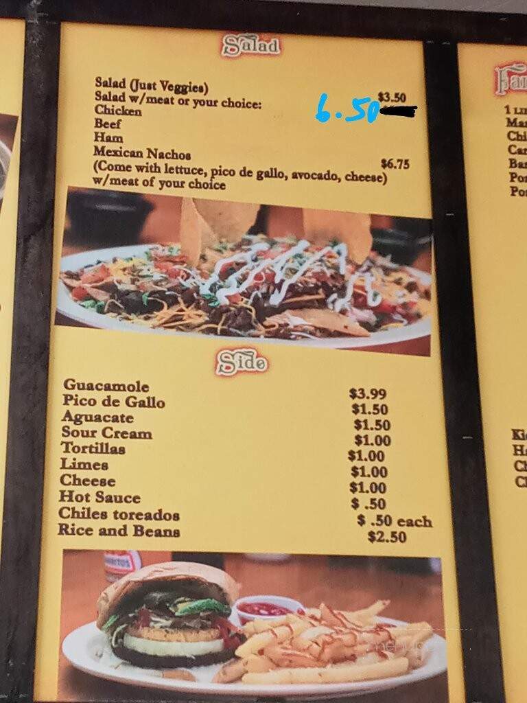 Mejia's Bakery - Pampa, TX menu_pic