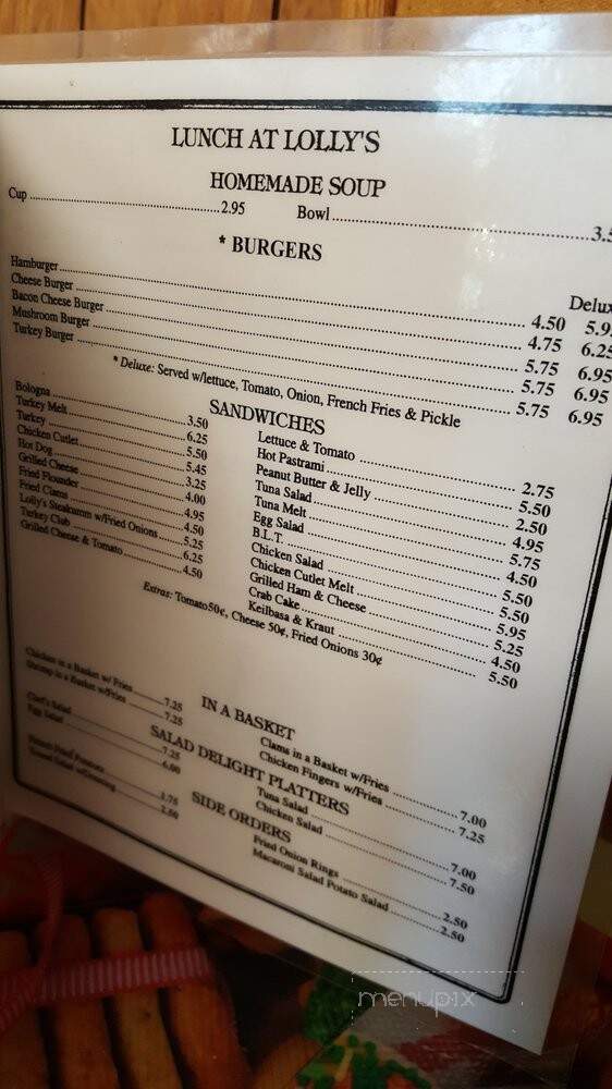 Lolly's Hut - Riverhead, NY menu_pic