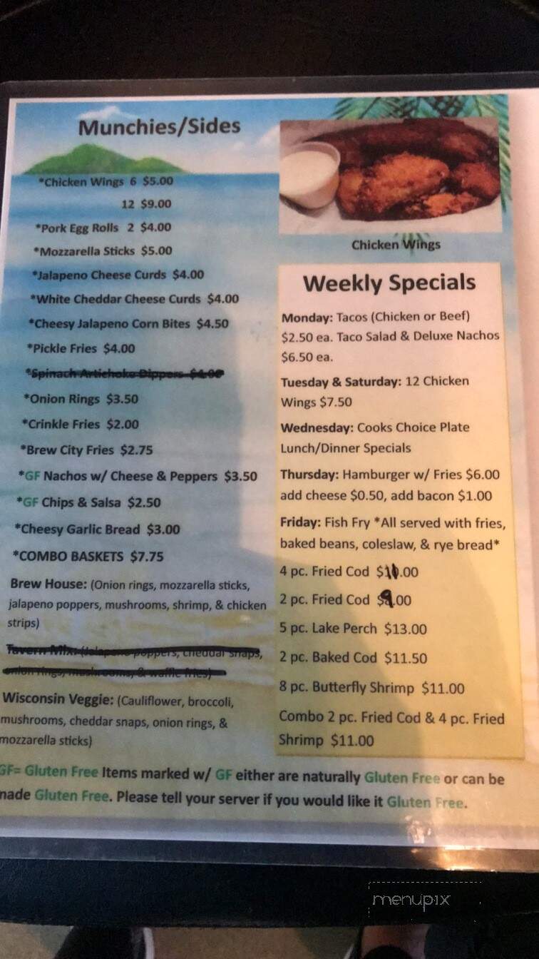 Riverview Water Trap - Watertown, WI menu_pic