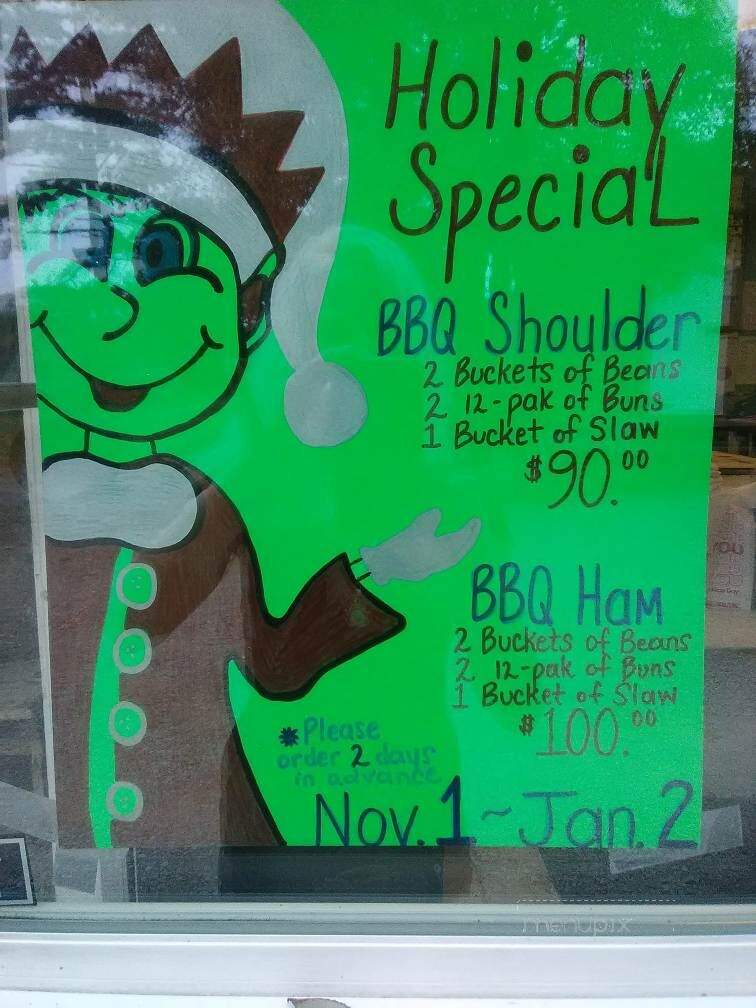 Pappy John's Original Barbecue - Selmer, TN menu_pic